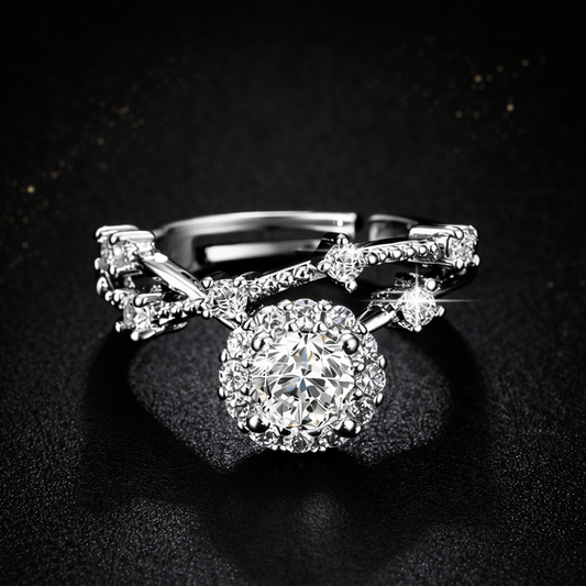 Herlux Solara Crystal Anti-Tarnish Ring