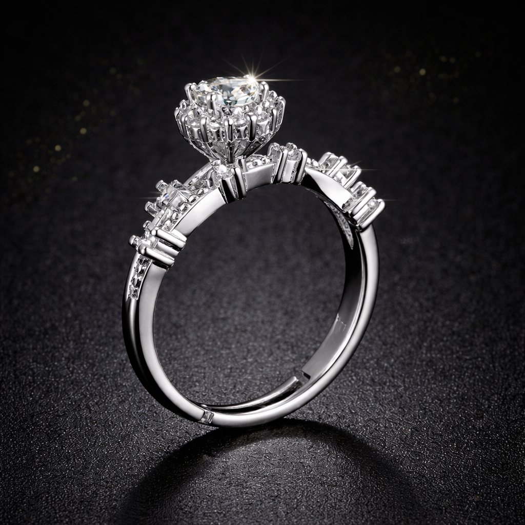 Herlux Solara Crystal Anti-Tarnish Ring