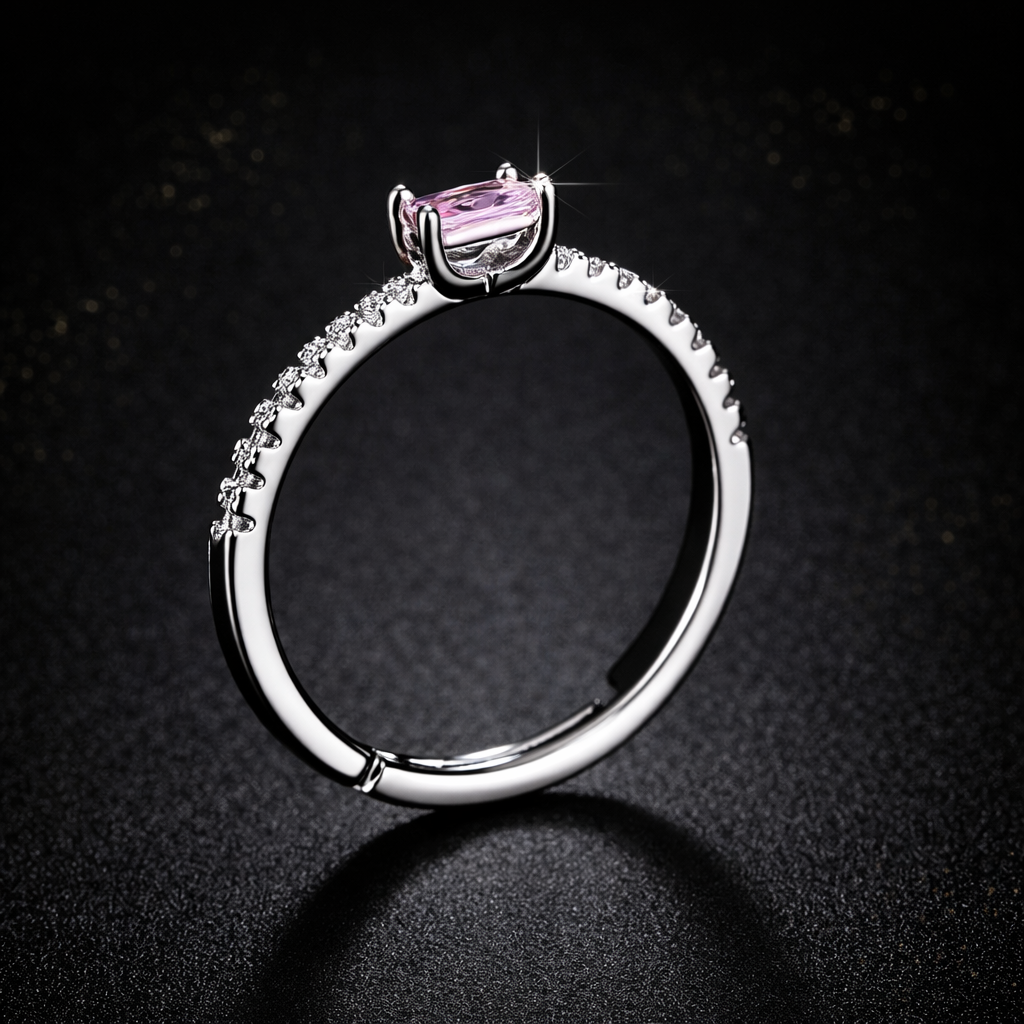 Herlux Zenvia Pink Anti-Tarnish Ring