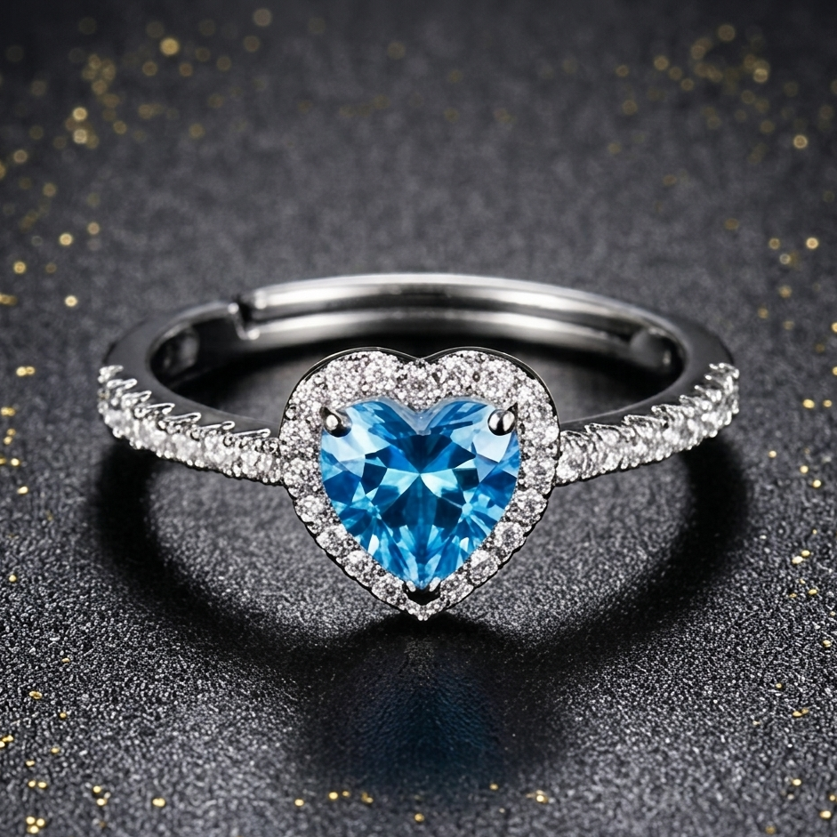 Herlux Seraphine blue Anti-Tarnish Ring