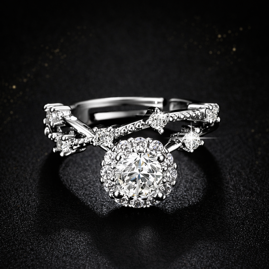 Herlux Solara Crystal Anti-Tarnish Ring