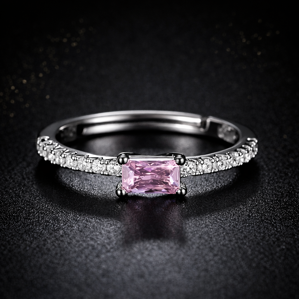 Herlux Zenvia Pink  Anti-Tarnish Ring