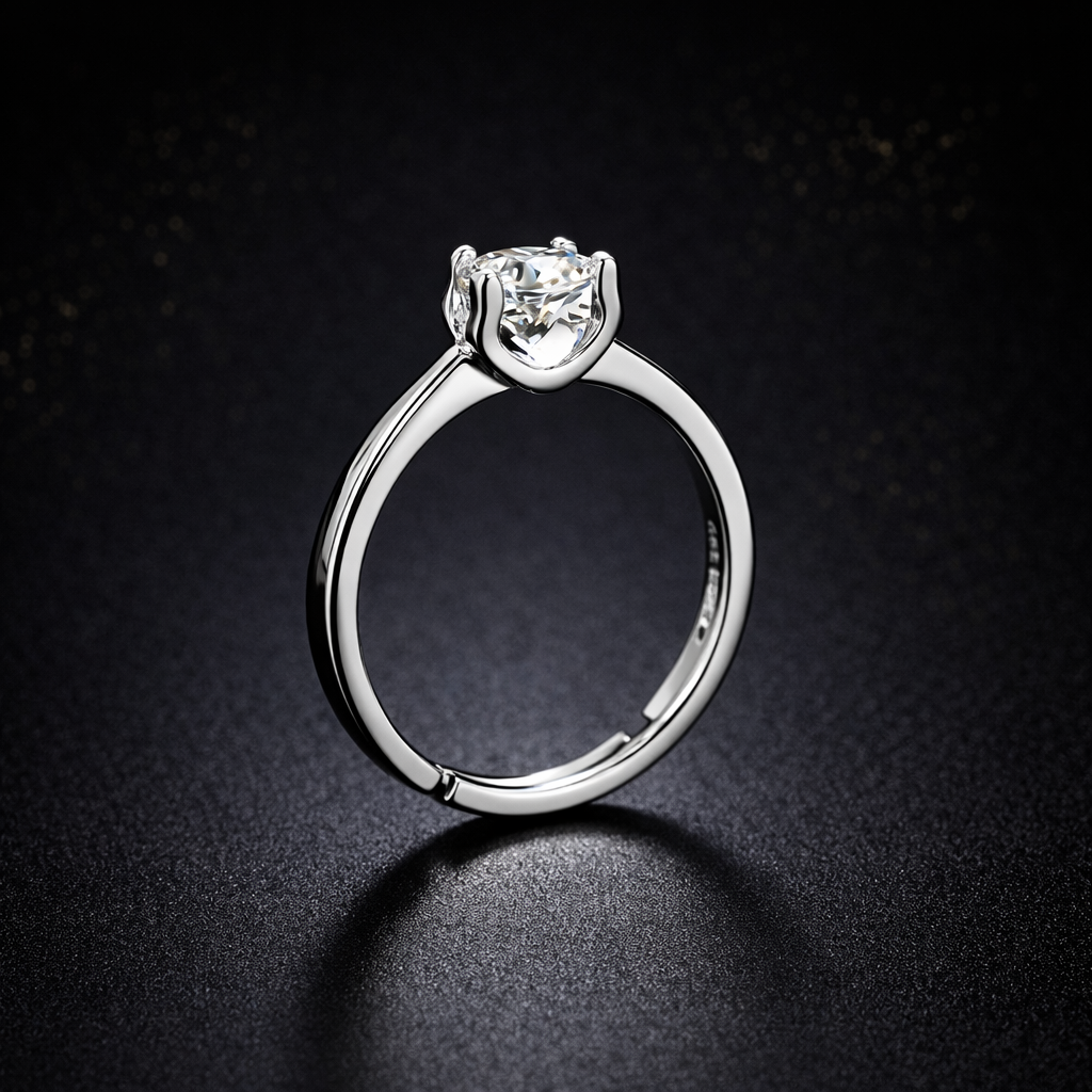 Herlux Orlisse Solitaire Anti-Tarnish Ring