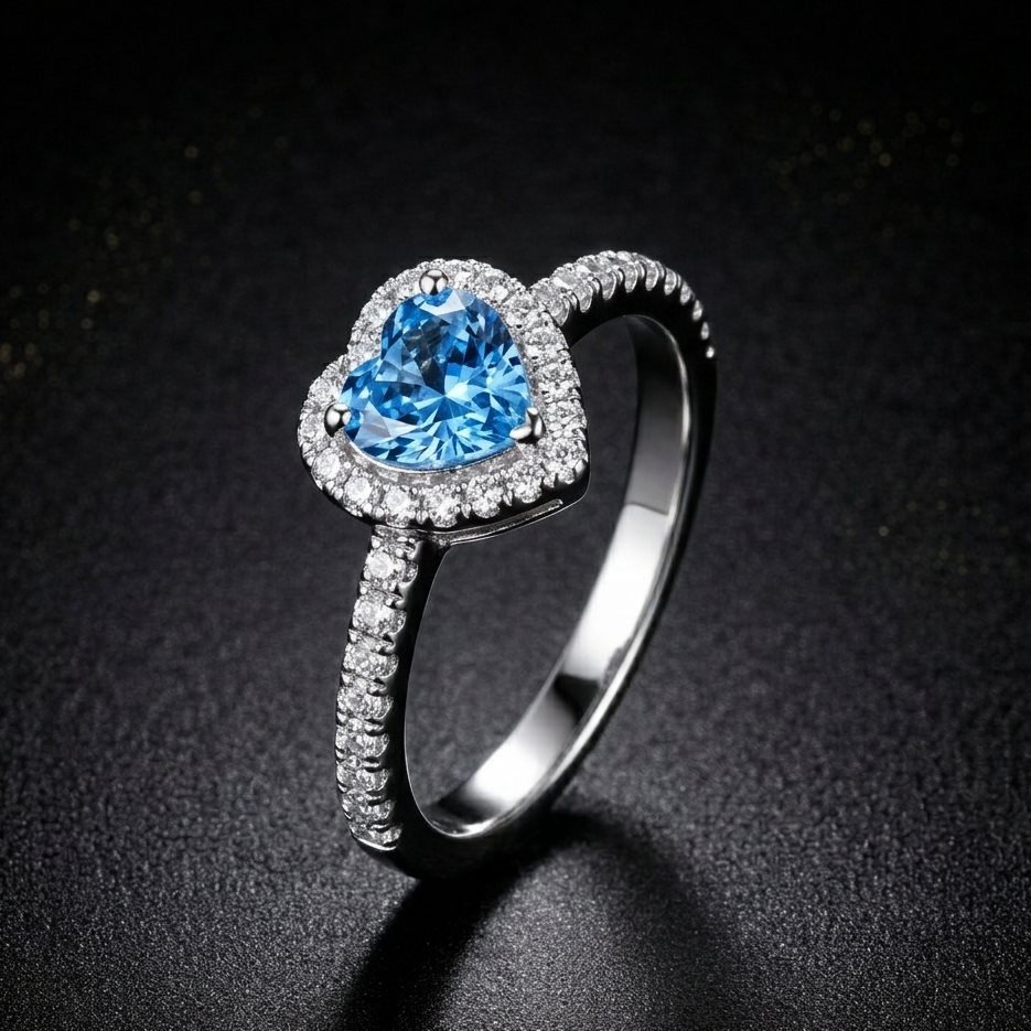 Herlux Seraphine blue Anti-Tarnish Ring