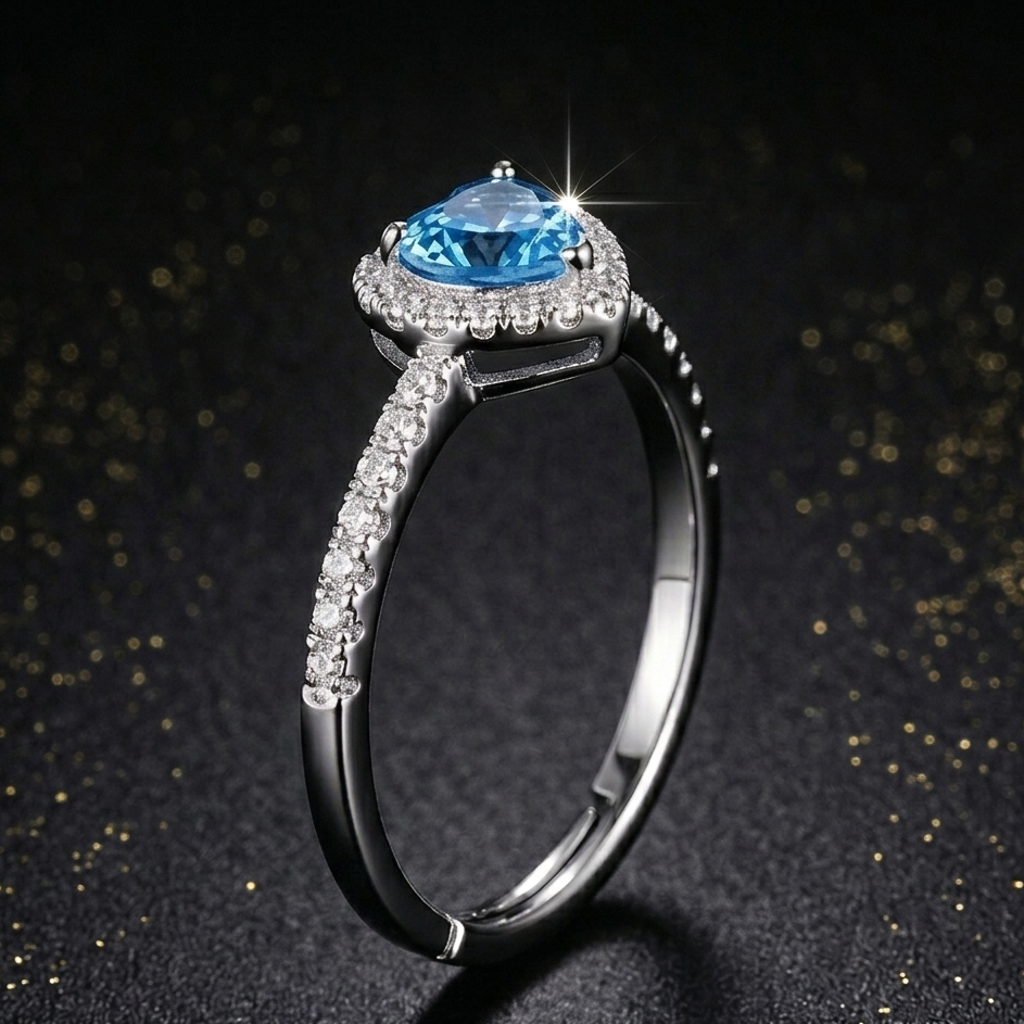 Herlux Seraphine blue Anti-Tarnish Ring