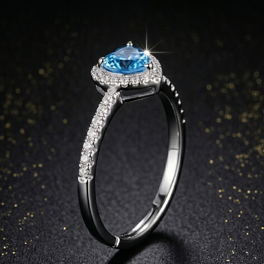 Herlux Seraphine blue Anti-Tarnish Ring
